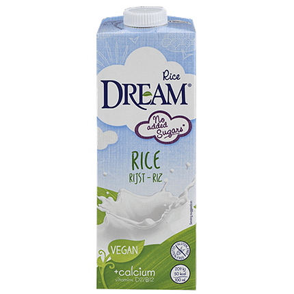 Bebida de Arroz com Cálcio, sem glúten, vegan