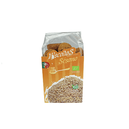 Biscoitos de Sésamo, com ingredientes biológicos