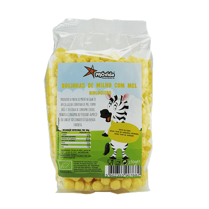 Bolinhas de Milho com Mel, biológicas