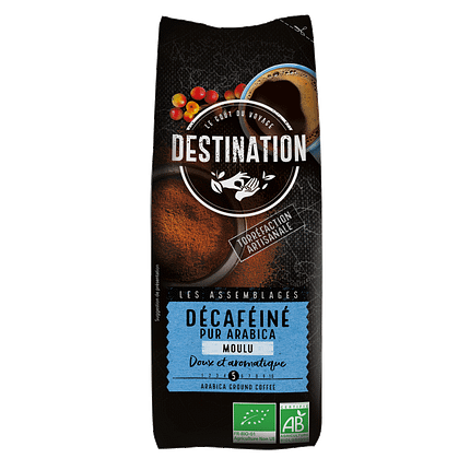 Café Descafeinado - Puro Arábica Moído, biológico