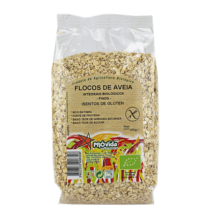 Flocos de Aveia Finos Sem Glúten, biológicos