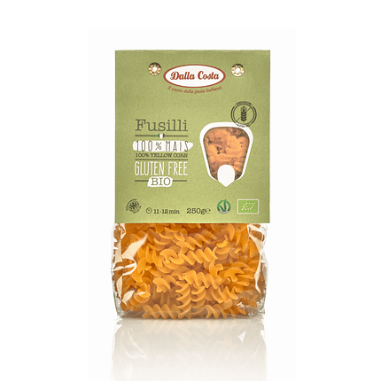 Fusilli de Milho, biológico, sem glúten, vegan