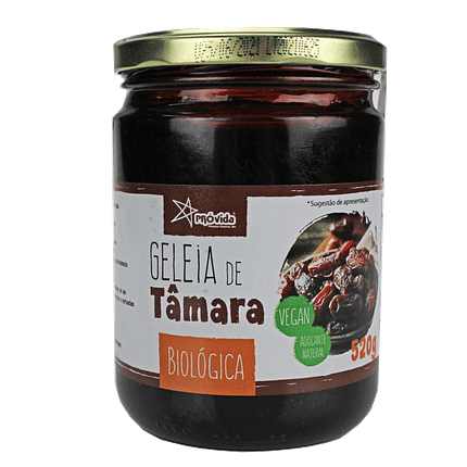 Geleia de Tâmara, biológico, vegan
