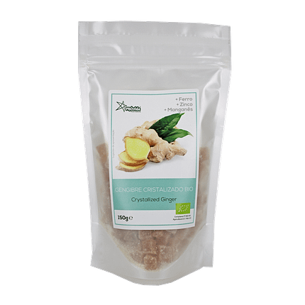 Gengibre Cristalizado em Cubos, biológico