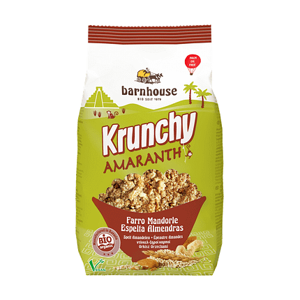 Krunchy Amaranto Espelta e Amêndoas, biológico