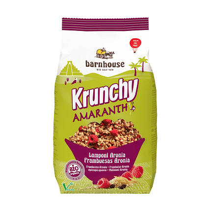 Krunchy Amaranto e Framboesa, biológico