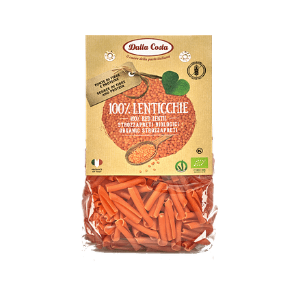 Lentilhas Vermelhas "Strozzapreti", biológico, sem glúten, vegan