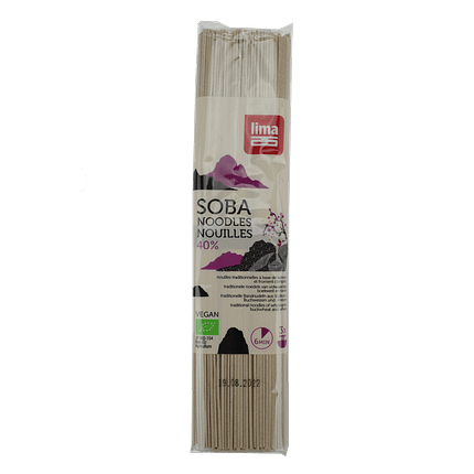 Massa Soba 40% Trigo Serraceno, ingredientes biológicos