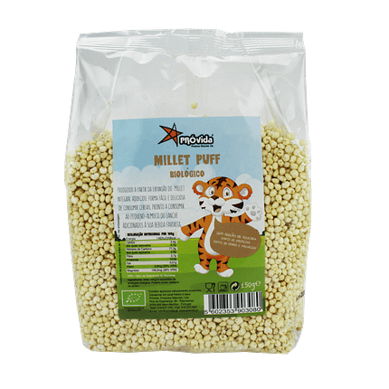Millet Puff (Expandido), biológico, sem açúcar