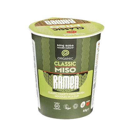 Noodles Ramen com Miso, com ingredientes biológicos, sem glúten, vegan