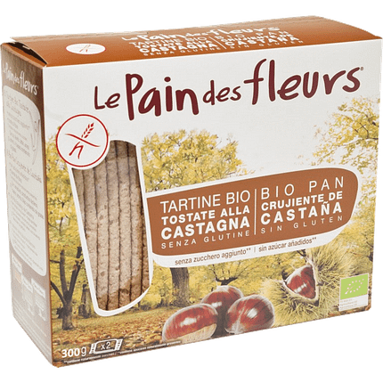 Tostas Estaladiças Castanha, biológicas, sem glúten, vegan