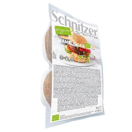 Pão de Hambúrguer Sem Glúten, biológico, sem lactose