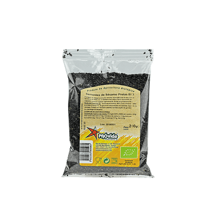 Sementes de Sésamo Pretas, biológicas