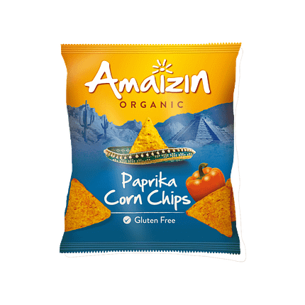 Tiras de Milho Paprika, biológicas, sem glúten