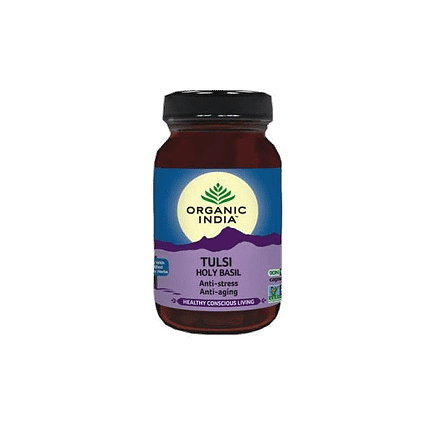 Tulsi Holy Basil, suplemento alimentar biológico, vegan