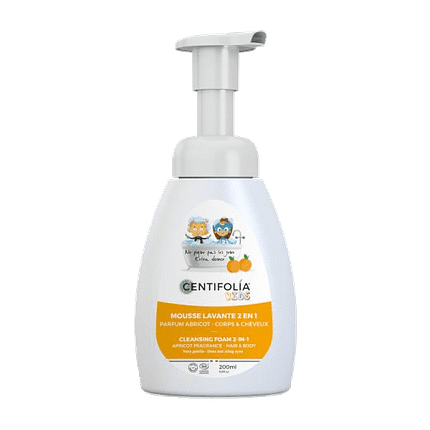 Espuma Lavante Kids Alperce, com ingredientes biológicos