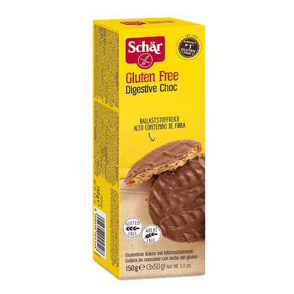 Bolacha Digestiva com Chocolate, sem glúten