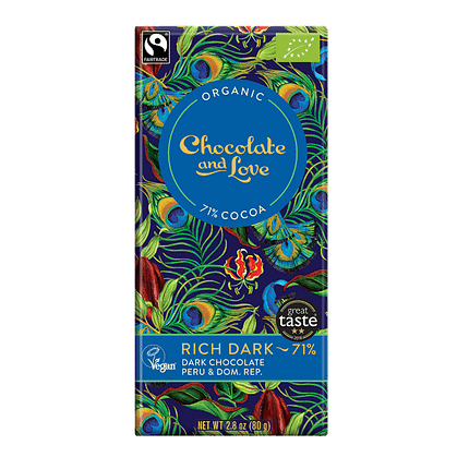 Chocolate Vegan Rich Dark 71% Cacau