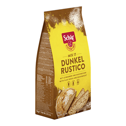 Farinha Pão Escuro, sem glúten