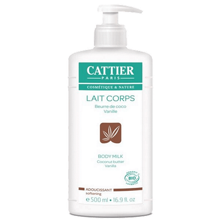 Leite Corporal Suavizante Coco e Baunilha, com ingredientes biológicos