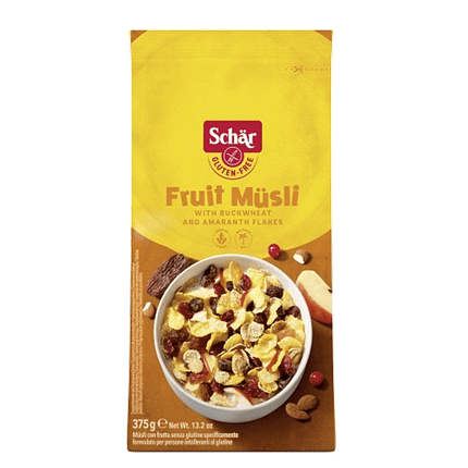 Muesli com Fruta, sem glúten