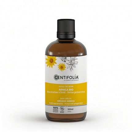 Óleo Macerado Arnica, com ingredientes biológicos