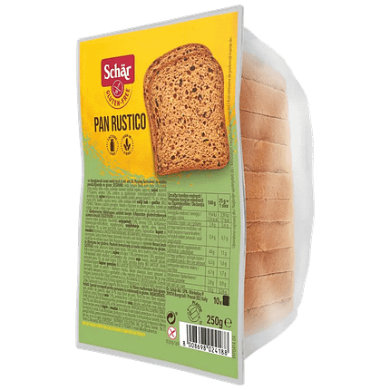 Pão Rústico Fatiado, sem glúten