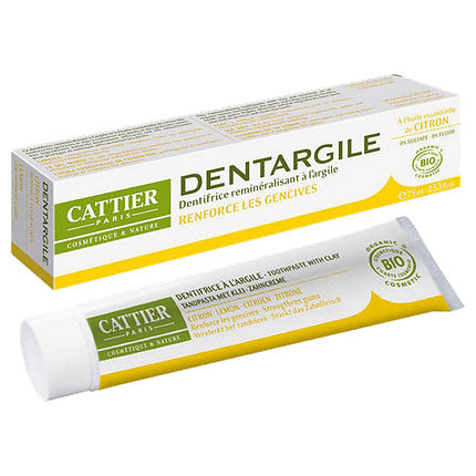 Pasta Dentífrica Argila e Limão, com ingredientes biológicos