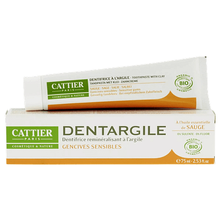 Pasta Dentífrica Argila e Salva, com ingredientes biológicos