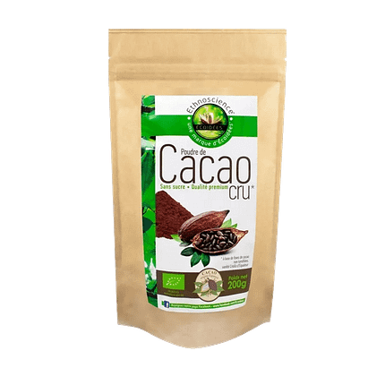 Cacau Cru em Pó, biológico, sem açúcar