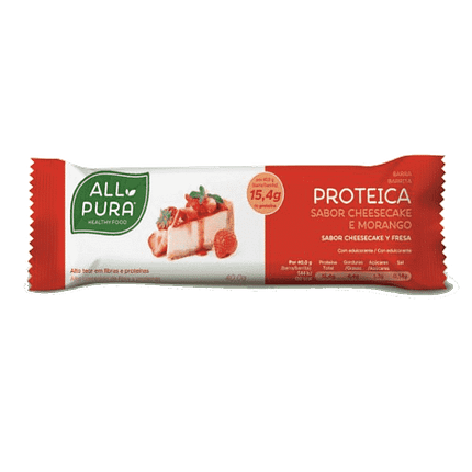 Barra Proteica Cheesecake e Morango