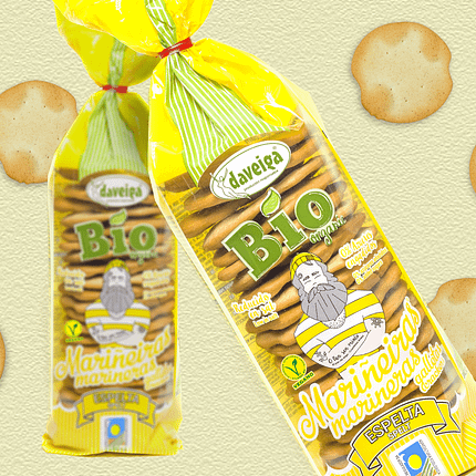 Bolachas Marinheiras com Espelta, com ingredientes biológicos, vegan