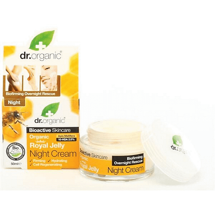 Creme de Noite Geleia Real, com ingredientes biológicos