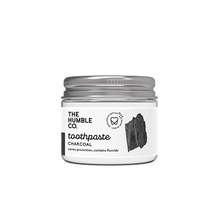 Dentrífico de carvão frasco vidro 50ml The Humble Co.