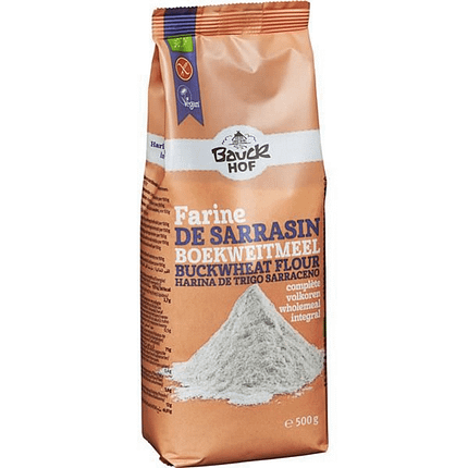 Farinha de Trigo Sarraceno Integral, biológico, sem glúten, vegan