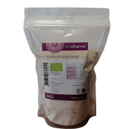 Farinha de Espelta Branca, biológico, sem lactose, sem soja, vegan