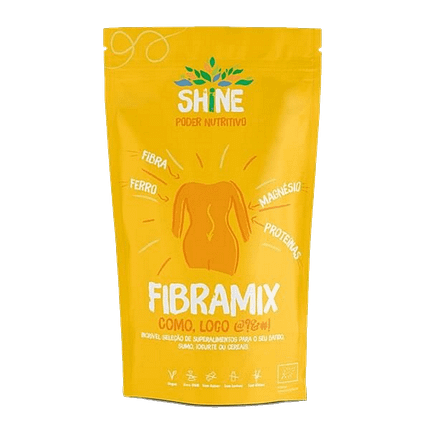 Fibramix, com ingredientes biológicos, sem glúten, vegan