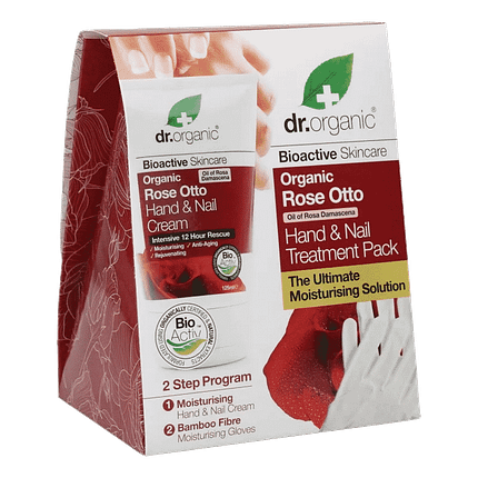 Kit Creme Mãos + Luva Bambu Rosa