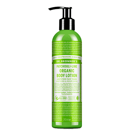 Loção Hidratante Patschouli e Lima, com ingredientes biológicos, vegan