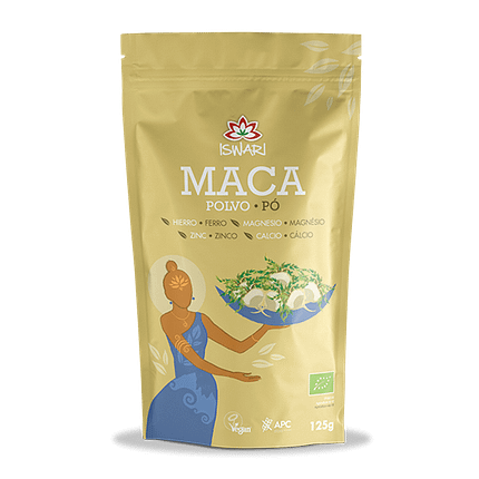 Maca em Pó, com ingredientes biológicos, sem glúten, vegan