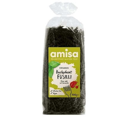 Fusilli de Trigo Sarraceno, biológico, sem glúten, vegan