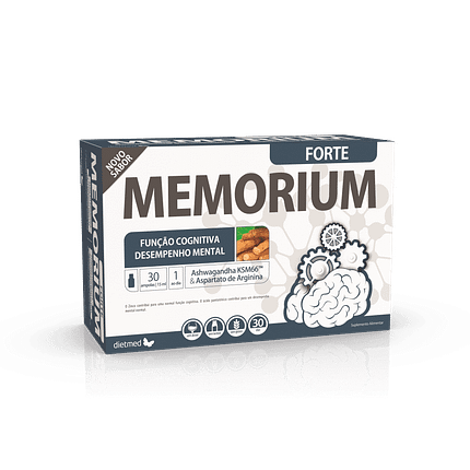 Memorium Forte, sem açúcar, sem álcool, sem glúten, sem lactose