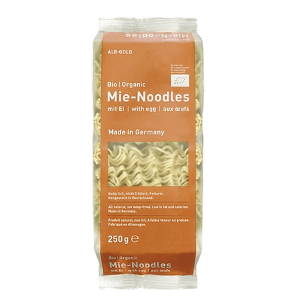 Noodles com Ovo, biológico