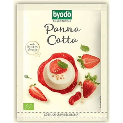 Panna Cota, com ingredientes biológicos