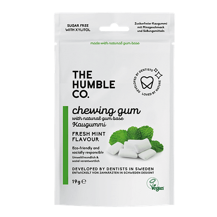 Pastilha Elástica Natural - Menta, sem açúcar, vegan