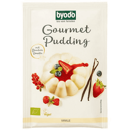 Pudim Baunilha, com ingredientes biológicos, vegan