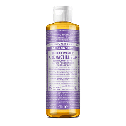 Sabonete Líquido Alfazema, com ingredientes biológicos, cosmética vegan