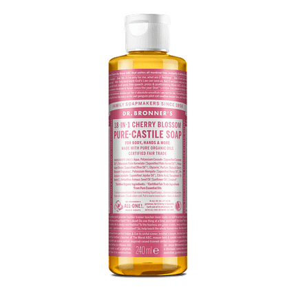 Sabonete Líquido Flor de Cerejeira, com ingredientes biológicos, cosmética vegan