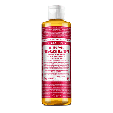 Sabonete Líquido Rosa, com ingredientes biológicos, cosmética vegan