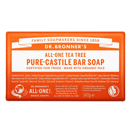 Sabonete Árvore-do-Chá, com ingredientes biológicos, cosmética vegan